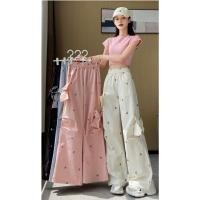 ราคา กางเกงกีฬาผู้หญิง แห้งไว ผูกโบว์สามมิติใหม่ ลำลองและอเนกประสงค์ มีกระเป๋าทั้ง 2 ข้าง (43103319268)