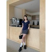 ราคา เสื้อเชิ้ตแขนสั้นผู้หญิง เสื้อเชิ้ตแขนสั้นผู้หญิงขายดี ปักลาย เข้ารูป ใส่ได้หลากหลาย 4 สี (41401377465)