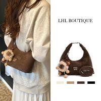 ราคา LHL BOUTIQUE กระเป๋าสะพายข้าง ย้อนยุค สีน้ำตาล กระเป๋ากันฝน โบว์ ผู้หญิง (29123248221)