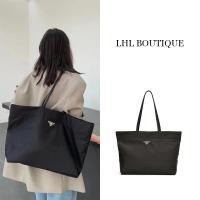 ราคา LHL BOUTIQUE กระเป๋าสะพายผู้หญิงใบใหญ่ tote bag carry all กระเป๋าผ้า แฟชั่น ย้อนยุค (28631688909)