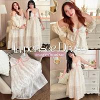 ราคา La pensée Dress เดรสสายเดี่ยวฟองเซ่ ลายดอกไม้ เดรสยาวสายผูก เดรสสาวอวบอ้วนงานป้ายGeebeety (43573727902)