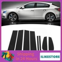 ราคา Ilikestore Fydun รถประตูด้านข้างหน้าต่าง ing Trim 8 ชิ้นเสาโพสต์เคลือบเงาสีดำภายนอกรูปลอกสติ๊กเกอร์ตกแต่งสำหรับ Cruze Hatchback 2012 2015 (53600498727)