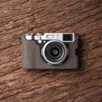 ราคา การถ่ายภาพ Embellishment Fuji X100F กล้องหนัง X 100F ของแท้หนังป้องกันกรณีอุปกรณ์เสริมกระเป๋ากล้องจับครึ่งชุด Creative Photography Peripheral (40616239620)