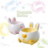 ราคา Aboutbun ชามอาหารกระต่ายเซรามิก Premium Quality ทรงก้นกระต่าย ถ้วยอาหารสัตว์เลี้ยง กระต่าย แมว สุนัขพันธุ์เล็ก (24197447725)