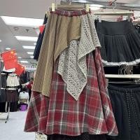 ราคา กระโปรงครึ่งตัวลายสก๊อตเย็บสีตัดกับการออกแบบกระโปรงทรงเอเอวยางยืด Ruili สำหรับฤดูใบไม้ร่วงและฤดูหนาว2024 1034a (26117471470)