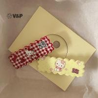 ราคา V p Sanrio มูลค่าสูงอะนิเมะ Hello Kitty Hairpin การ์ตูนน่ารักสาวหัวใจอินเทรนด์และหลากหลายตกแต่งกิ๊บติดผมหน้าม้าใหม่ (29978594725)