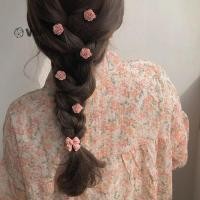 ราคา V P 5pcs น่ารักสาวสีชมพู Rose ดอกไม้หัวใจ Bow Peach Mini Hairpin ชุดหวานผม Braiding คลิปผมจัดแต่งทรงผม Bobby Pin สําหรับผู้หญิงใหม่ (25242317506)