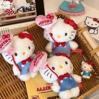 ราคา Cod Love บอลลูน Hello Kitty ตุ๊กตาพวงกุญแจ Kawaii Sanrio KT แมวตุ๊กตาตุ๊กตาจี้ 50 ปีของขวัญกระเป๋าเป้สะพายหลังตกแต่งใหม่ (24387171951)
