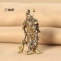 ราคา V P ทองแดงบริสุทธิ์ที่เป็นของแข็ง Guan Gong ดาบรถพวงกุญแจจี้กระเป๋าเดินทางกระเป๋าแขวนเครื่องประดับอุปกรณ์เสริมทองเหลือง Key Chain แหวนของขวัญ (49750345618)