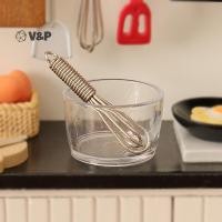 ราคา V P 1 ชุดตุ๊กตาจิ๋วไข่ชามไข่ Beater Rolling Pin Pan ครัวรุ่นตกแต่งของเล่นตุ๊กตาเครื่องใช้ในบ้าน (54500756225)