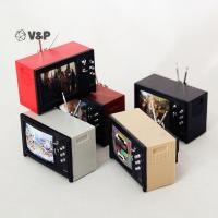 ราคา V P 1 PC 1 12 Dollhouse Miniature โทรทัศน์ Vintage TV พร้อมภาพเฟอร์นิเจอร์ตกแต่งบ้านของเล่น (52950652950)