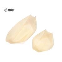 ราคา V P 50 ชิ้นไม้เรือแผ่นซูชิสลัดชามขนมไม้เสิร์ฟชามทิ้งซูชิเสิร์ฟถาดซูชิเรือแผ่น (46400672973)