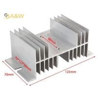 ราคา A W อลูมิเนียมเฟสเดียว Solid State Relay SSR ความร้อนฐานหม้อน้ํา 50 125 70 มม ใหม่ (42670347764)
