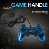 ราคา A W 1pcs ใหม่ล่าสุดการเชื่อมต่อแบบมีสาย Gamepad สําหรับ Sony PS2 Controller สําหรับ Sony PS2 PSX จอยสติ๊กสําหรับ Sony PSone Joypad แบบมีสาย Controller (41025012899)