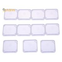 ราคา A W 10 ชิ้นการ์ดหน่วยความจํากล่องป้องกันกรณีสําหรับ SD SDHC MMC XD CF Card สีขาวโปร่งใส (44850721341)