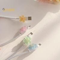 ราคา A W ดอกไม้ Charger Protector สําหรับ 13 Type C สาย Android Data Line Cover Organizer Cable Protector น่ารัก Universal ใหม่ (44167743807)