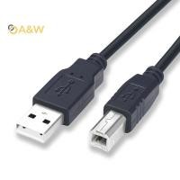 ราคา A W สายเครื่องพิมพ์ USB USB 2 0 Type A Male to Type B Male Printer Scanner Cable (44125873946)