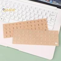 ราคา A W Round Transparent Sticker PC Desktop Keyboard Matte Sticker Thai Full Keyboard Waterproof Keyboard Protector Stickers ใหม่ (44019077981)