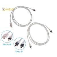 ราคา A W 1394 สายไฟ USB ถึง 4p USB ถึง 1394 สายเคเบิลข้อมูล IEEE 1394 สายเชื่อมต่อกล้อง DV การ์ดตรวจสอบเครื่องพิมพ์สแกนเนอร์กล้องวิดีโอใหม่ (42017739959)