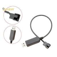 ราคา A W USB ถึง 4Pin PWM 5V ถึง 12V Boost Line USB Sleeved PC พัดลมอะแดปเตอร์เชื่อมต่อสายแปลงสําหรับ PC พัดลมระบายความร้อน Cooler (43274900333)