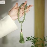 ราคา Cod หินหยกสีเขียว 12 มม ลูกปัด sel สร้อยข้อมือสร้อยคอทิเบตพุทธ Mala Buddha Charm ลูกประคําโยคะผู้ชายผู้หญิงเครื่องประดับใหม่ (25140697241)