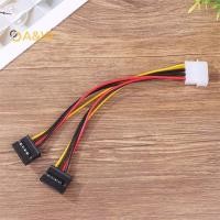 ราคา A W 2 ชิ้น IDE Molex 4 พิน 2 X SATA สายไฟ Serial ATA Y Splitter Hard Driver Dual สายไฟอะแดปเตอร์เชื่อมต่อใหม่ (42717412518)