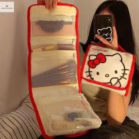 ราคา Cod Sanrio Hello Kitty กระเป๋าเครื่องสําอางการ์ตูนน่ารักความจุขนาดใหญ่พับกระเป๋าเดินทาง Kawaii กระเป๋ามือถือแบบพกพาใหม่ (26418592314)