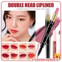 ราคา GIFTYZS ดินสอเขียนขอบปากแบบ 2 In 1 ลิปสติกเนื้อแมทต์กันน้ำติดทนนานพร้อมเม็ดสีที่ให้ความชุ่มชื้น 2 In 1 ลิปสติกเนื้อแมทต์ ลิปสติกเนื้อแมทต์ เครื่องสำอางสำหรับริมฝีปาก Furn1 (44405008955)