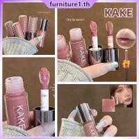 ราคา ของขวัญฟรี KAKE Glass Crystal Jelly Lip Essence Oil Water Light Easy Color Lipstick JadeNest light jelly lip glaze Furn1 (56500456040)
