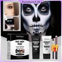 ราคา ซื้อ 1 แถม 1 รองพื้น Eelhope Halloween Black White Moisturizer Foundation ไม่เหนียวเหนอะหนะ ติดทนนาน JadeNest Furn1 (43773574687)