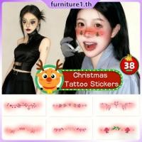 ราคา สติกเกอร์รอยสักคริสต์มาส 10 ชิ้น การ์ตูนเด็ก ยูนิคอร์น แพนด้า จิ้งจอก สติกเกอร์แต่งหน้าปาร์ตี้ สี JadeNest Furn1 (41873576690)