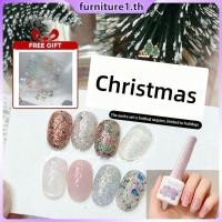 ราคา ของขวัญฟรี กาวติดเล็บ Yanling Jingle Bells Series Edelweiss กาวติดเล็บวันหยุดคริสต์มาส กากเพชรสีเขียว กาวติดเล็บ JadeNest Furn1 (42673576738)