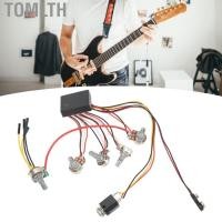 ราคา Tomlth Tomlth 3 ทิศทางชุดสายไฟเครื่องขยายเสียงโลหะกีตาร์พลาสติกชุดสำหรับอุปกรณ์เสริมเบสไฟฟ้าเหมาะสำหรับติดตั้งง่ายด้วยอินเทอร์เฟซมาตรฐาน (51500059548)