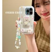ราคา หวาน Girly เกาหลี 3D ดอกไม้ลูกสุนัข Wave Point ลูกปัดโซ่เคสโทรศัพท์สําหรับ iPhone 17Promax 16Promax 13 14 15 Pro Max กันกระแทกสองชั้นซิลิโคนผู้หญิงฝาครอบมือถือ (27738303244)