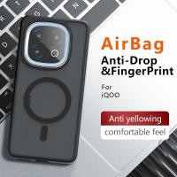 ราคา ปลอกสําหรับ vivo iQOO 13 12 Pro iQOO13 iQOO12 iQOO12Pro เคสโทรศัพท์หรูหรา Clear Frosted สี่มุม Air กระเป๋ากันกระแทกแม่เหล็กไร้สายชาร์จฝาครอบไม่เคยเปลือกสีเหลือง (40017685325)