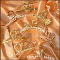 ราคา กิ๊บติดผมรูปมุก แฟชั่นทอง ขนาดใหญ่ เครื่องประดับผมสำหรับผู้หญิง (29492981608)