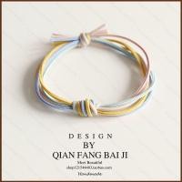 ราคา แหวนผมเชือก Handmade Knotted ยางรัดผมสไตล์เกาหลี simple (28642971707)