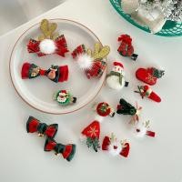 ราคา MG1 คริสต์มาสเขากวางลายสก๊อตสีแดงโบว์Hairball Fascinator Hairpin Bobby Pin กิ๊บติดผมHeaddress อุปกรณ์เสริมผมสำหรับผู้หญิง G (41404516886)