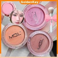 ราคา สต๊อกพร้อม ของขวัญฟรี mgl single matte blush natural nude makeup powder blush matte style matte blush palette matte blush cosmetics RichServX GoldenKey (42907647024)