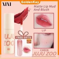 ราคา สต๊อกพร้อม ของขวัญฟรี xixi Mist Lip Mud Natural Matte Velvet Smooth สีขาว แดง ส้ม น้ำตาล กันน้ำ ลิปกลอสสำหรับริมฝีปากและแก้มแบบถ้วยไม่ติด RichServX GoldenKey (41108955870)