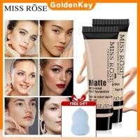 ราคา ของขวัญฟรี MISS ROSE Matte Foundation คอนซีลเลอร์ครีมรองพื้นเนื้อแมตต์ กันน้ำ ติดทนนาน ให้ความชุ่มชื้น รองพื้นเนื้อแมตต์ธรรมชาติ คอนซีลเลอร์ลิควิด GoldenKey (40861798824)