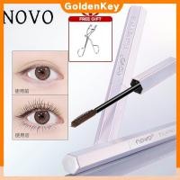 ราคา สต๊อกพร้อม ของขวัญ มาสคาร่า novo มาสคาร่าแบบม้วน มาสคาร่าแบบแห้งเร็ว กันน้ำ ติดทนนาน ไม่เลอะเครื่องสำอาง RichServX GoldenKey (28589196687)