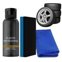 ราคา Black Trim Restorer 50ml Car Interior Polish for Auto Trim Auto Leather Refurbishment Universal Refreshing dadwenth (29384796978)