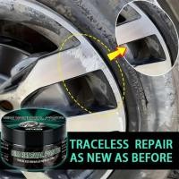 ราคา 80g ชุดซ่อมรอยขีดข่วนล้อพร้อมฟองน้ํา Quick Car Wheel Scratch Eraser Kit ยามล้อขอบ Wax dadwenth (54950335778)