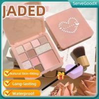ราคา มีสินค้า แถมฟรี JADED Eyeshadow Palette 12 เฉดสีรูปหัวใจ พร้อมไฮไลท์อิมัลชั่น 3 in 1 Eyeshadow Palette พร้อมพวงแก้มสีชมพู ServeGoodX (42821612660)