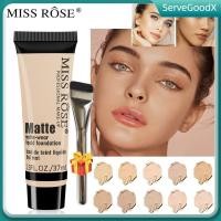 ราคา มีสินค้า ครีมรองพื้นซ่อมแซมเครื่องสำอาง Miss Rose มอบของขวัญฟรี คอนซีลเลอร์มืออาชีพ ผิวหน้ากระจ่างใส รองพื้นเนื้อแมตต์กันน้ำ มอยส์เจอไรเซอร์ ลิควิดครีมแต่งหน้า ServeGoodX (41311798637)