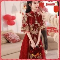 ราคา พร้อมส่ง ชุดเดรสกี่เพ้า สไตล์จีน แฟชั่นฤดูร้อน สําหรับเจ้าสาว (44273596596)