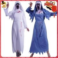 ราคา ฮาโลวีน halloween costume ฮาโลวีนผู้ใหญ่หญิงสยองขวัญเปื้อนเลือดแม่ชีชุดปาร์ตี้เทศกาลผีใหญ่ชุดแม่ชีซอมบี้ (40519954004)