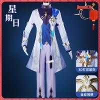 ราคา พร้อมส่ง Honkai Star Rail คอสเพลย์เสื้อผ้า Sunday คอสเพลย์เสื้อผ้าเกมคอสเพลย์เสื้อผ้าชุดสำหรับผู้ชาย Perfect restoration Sunday cosplay (41250443988)