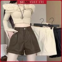 ราคา กางเกงหนัง ขาสั้น เอวสูง ขากว้าง เข้ารูป สีดํา แฟชั่นฤดูใบไม้ผลิ และฤดูใบไม้ร่วง (44123954076)